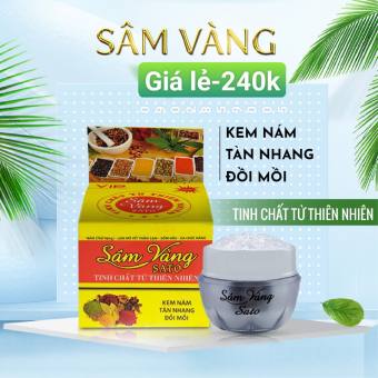 Kem Nám Sâm Vàng SaTo Thảo Dược Đông Y Trắng Da Tàn Nhang Đồi Mồi 22g