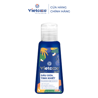 Dầu Dừa Tinh Khiết Vietcoco 50ml - Chai Xịt - Dùng Dưỡng Tóc