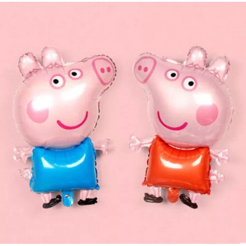 Bóng Heo peppa pig siêu dễ thương - Bóng sinh nhật hình heo cỡ lỡn