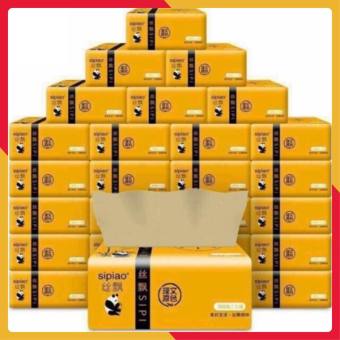 Thùng giấy ăn gấu trúc Sipao tự nhiên an toàn