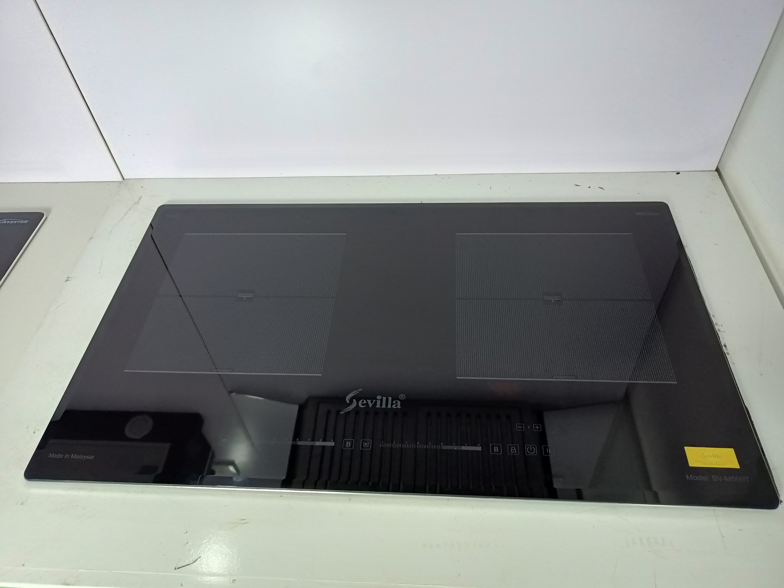 Bếp từ đôi sevilla sv-m500t - bh 7 năm - nhập khẩu malaysia-mặt kính schott - bo viền nhôm 4 cạnh - bụng bếp inox
