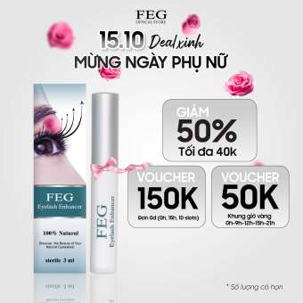 Dưỡng Mi Toàn Diện FEG Eyelash Enhancer Ban Ngày - Dưỡng Mi Dài, Cong Vút, Giảm Gãy Rụng (3ml)