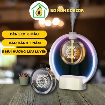 Máy Xịt Thơm Phòng Tự Động Bơ Home Decor thế hệ 2, kết hợp đèn ngủ, 5 Mùi Hương, Pin Sạc USB 1200mAh