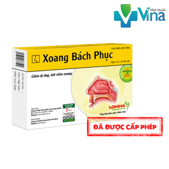 Thực phẩm bảo vệ sức khỏe Xoang Bách Phục giảm dứng bớt viêm xoang ( hộp 20 viên)