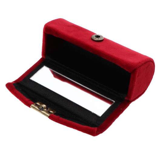 Hộp Đựng Son Môi CUTICATE Velveteen-Túi Tổ Chức Cho Ví-Khay Đựng Son-Bộ Lưu Trữ Mỹ Phẩm Mềm Bền Với Gương