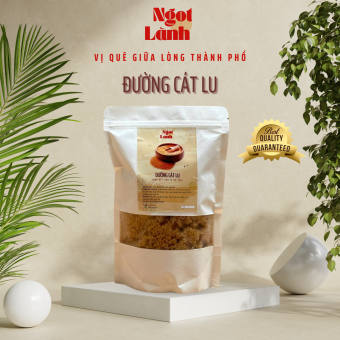 Đường Cát Lu, Đường Cát Hoa Mơ (Đường Cát vàng), Đường Phèn Non Kết Tinh 100% từ Mật Mía Nguyên Chất  1KG NGỌT LÀNH