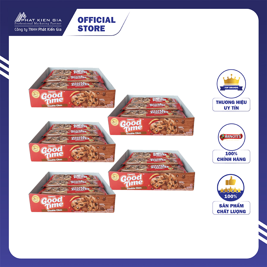COMBO 5 Hộp Bánh Quy Socola Arnott's GoodTime 192g (Thương Hiệu Úc - SX Indonesia)