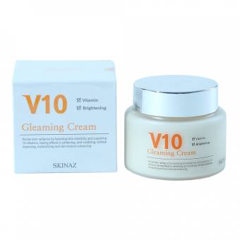 Kem V10 Skinaz Hàn Quốc Dưỡng Trắng Sáng Da Cao Cấp V10 Gleaming Cream 100ml