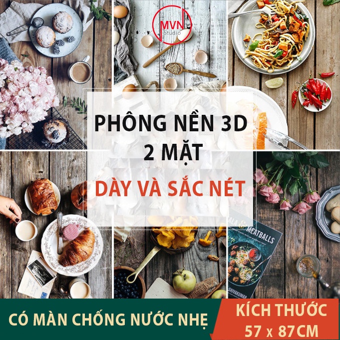 [HCM]MVN Studio - Tấm phông nền giấy 3D in hai mặt đạo cụ chụp ảnh sản phẩm hàng chính hãng Refutuna