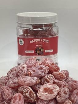 Hộp 500gr Xí muội (ô mai) Đào hồng phấn không hạt NATURE FOOD- LOẠI ĐẶC BIỆT