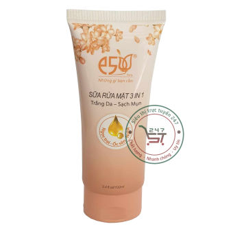 Sữa rửa mặt sáng da sạch mụn 3in1 E5 100ml (Tím) làm đẹp da hiệu quả