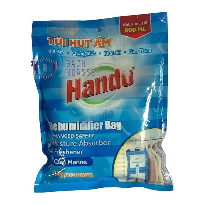 Túi hút ẩm khử mùi làm thơm hando 360g - túi hút ẩm tủ quần áo - túi hút ẩm tủ giày - túi hút ẩm tủ bếp bh1005