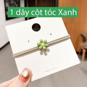 Dây cột tóc hoa cúc siêu xinh, dây thun buộc tóc cho nữ GARIN (giao màu ngẫu nhiên)