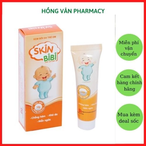 Kem bôi da trẻ em skin bibi ngừa hăm da, khô da mẩn ngứa tuýp 10g