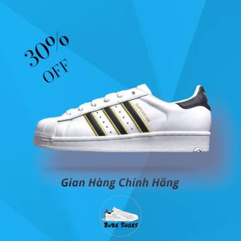 Giày Adidas Superstar Sọc Đen Sọc Đỏ