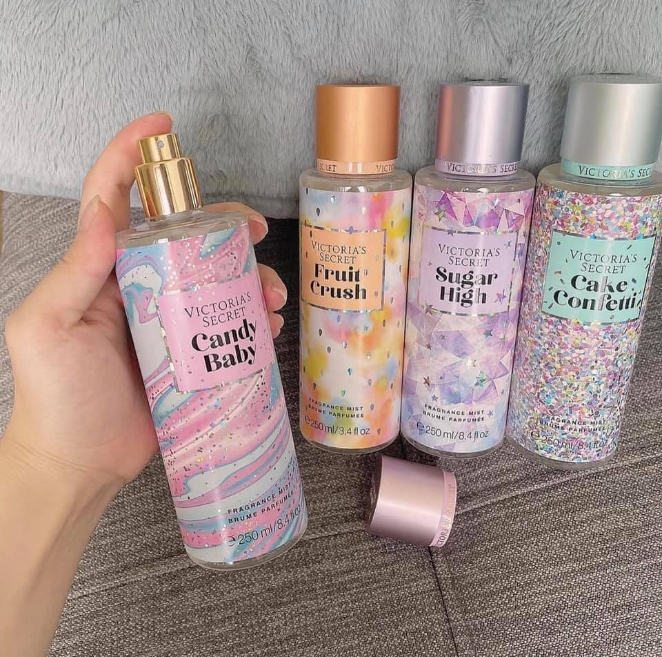 Nước hoa xịt thơm toàn thân body Victoria's SC Mist 250ml lưu hương lâu dành cho nữ, học sinh, sinh viên - Xịt Thơm Body Mist Victoria's SC 250ml - Bodymist Victoria Secret
