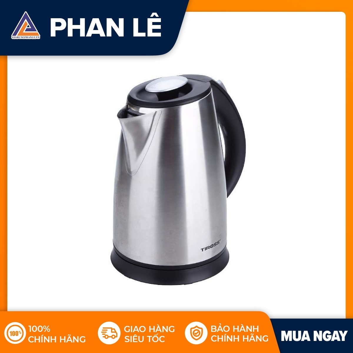 Ấm siêu tốc tiross ts486 1.7l