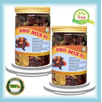 500g Nho khô nhập khẩu mix vị 3 màu hàng cao cấp chất lượng TPS