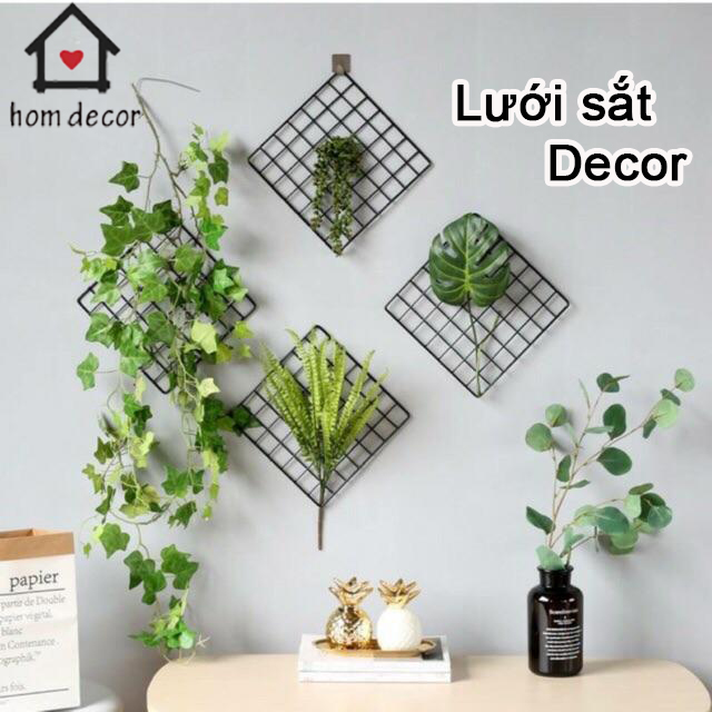 2 KHUNG LƯỚI SẮT TRANG TRÍ - LƯỚI SẮT DECOR TREO ẢNH 2 MÀU ĐEN TRẮNG - KHUNG TREO ẢNH KỈ YẾU VẬT DỤNG DỄ THƯƠNG - 2 KHUNG LƯỚI TRANG TRÍ NGHỆ THUẬT