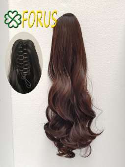 Tóc giả ngoạm kẹp N149 dài 53-55cm, màu [nâu vàng 2/30] tóc giả nữ