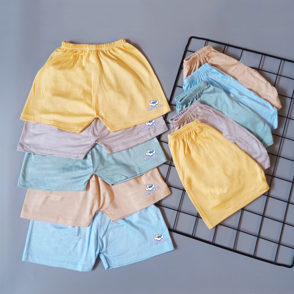 Quần Đùi Chục Cho Bé Trai Bé Gái - Chất Thun Lạnh - BabyBoo - T3