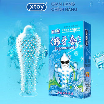 Bao cao su gân gai tăng khoái cảm loại đặc biệt băng -12 chiếc 1 hộp
