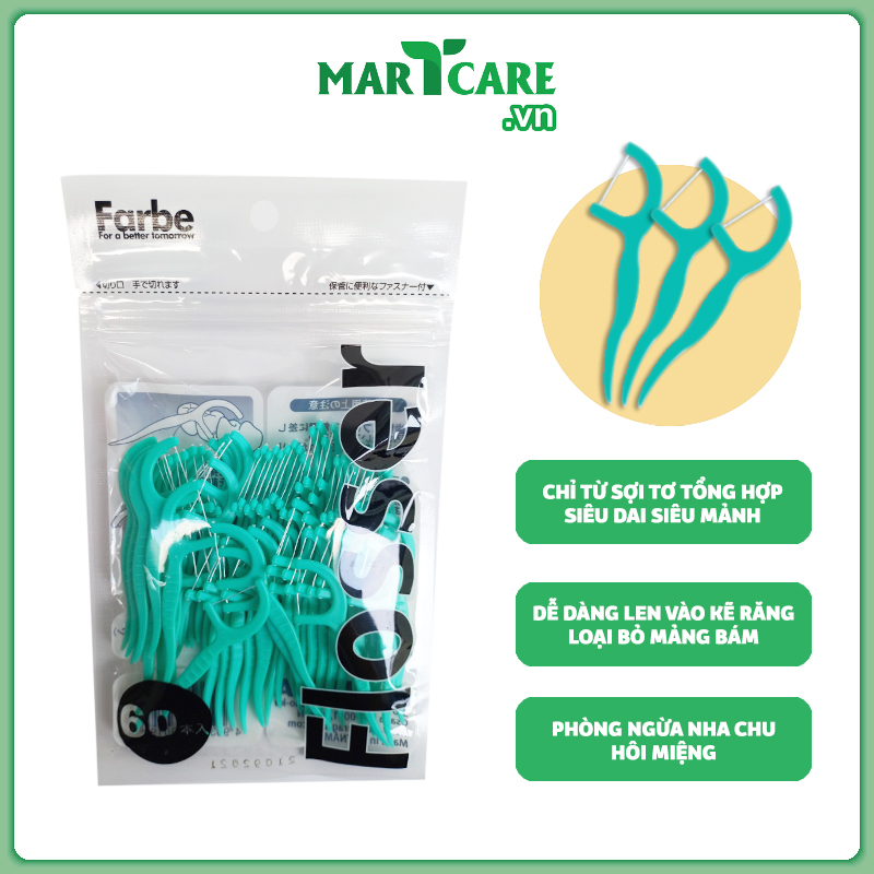 Tăm chỉ kẽ răng cao cấp Nhật Bản Farbe