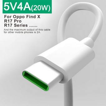 Cáp Sạc Nhanh OPPO VOOC OPPO R15 - 5V 4A QC3.0  SẠC OPPO F9, F11 1M