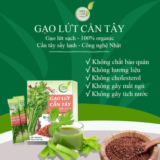 GẠO LỨT CẦN TÂY - Giữ dáng đẹp da thanh lọc cơ thể
