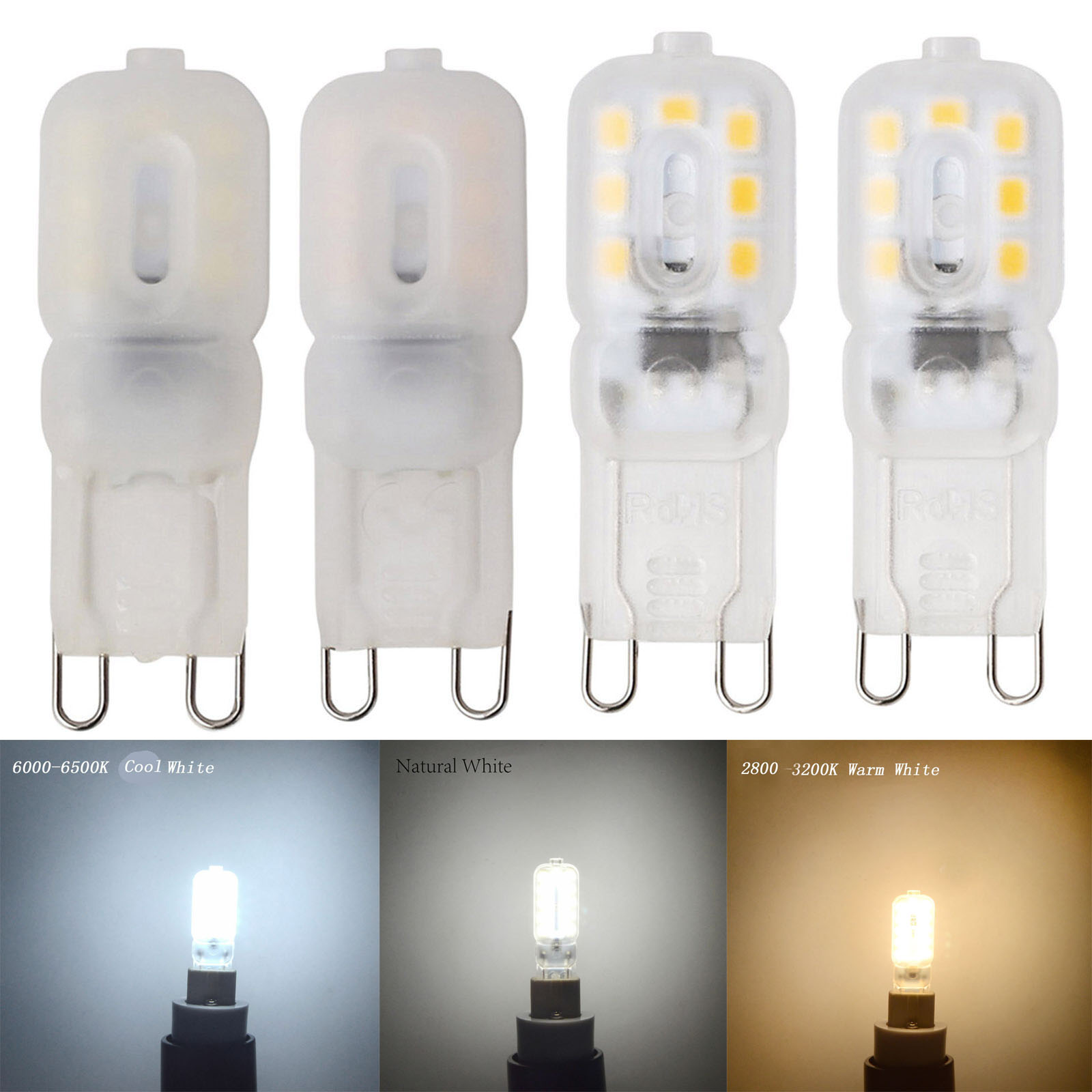 g9 2.5 w led bulb cool white