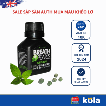 Viên uống Thơm miệng Breath Pearls Original 50 viên