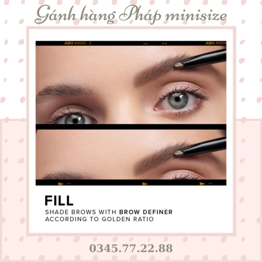 Chì kẻ chân mày Anastasia Beverly Hills Brow Wiz Skinny Brow Pencil minisize Medium Brown