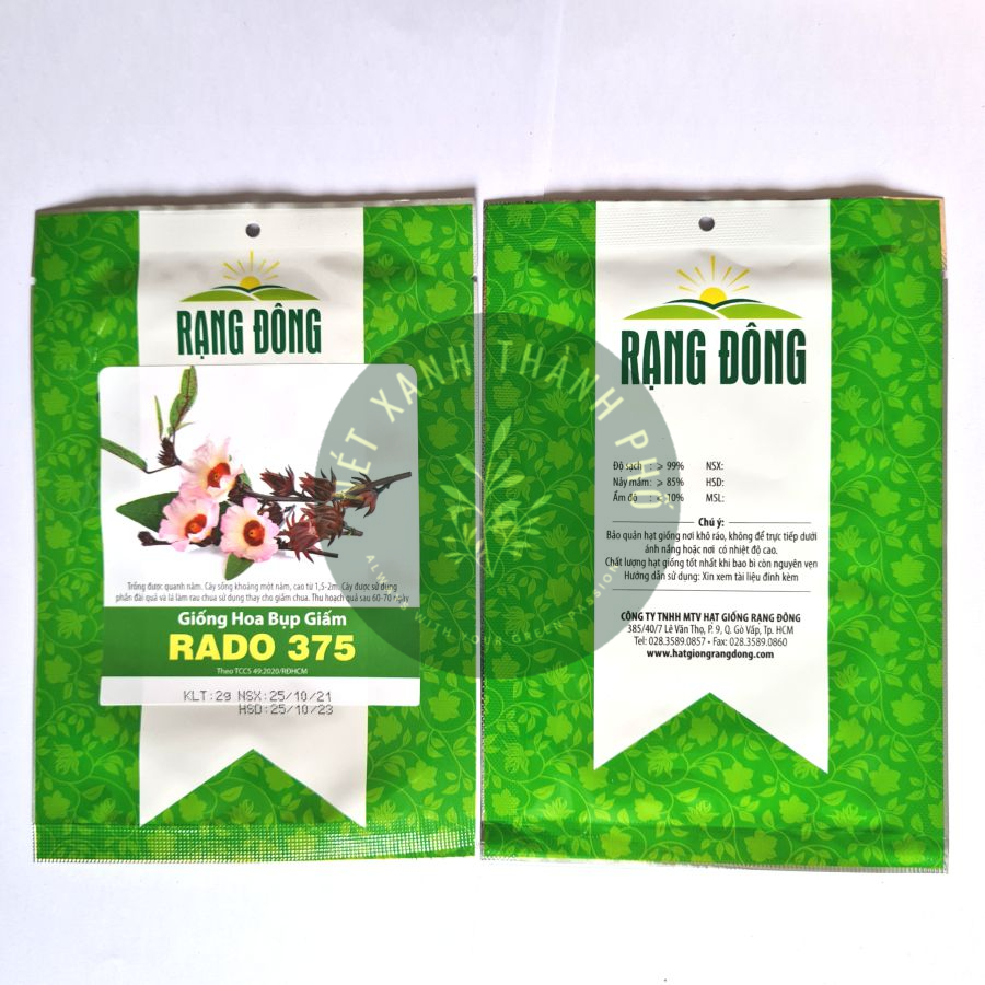 Hạt giống Hoa Bụt Giấm, hoa atiso đỏ 2gr