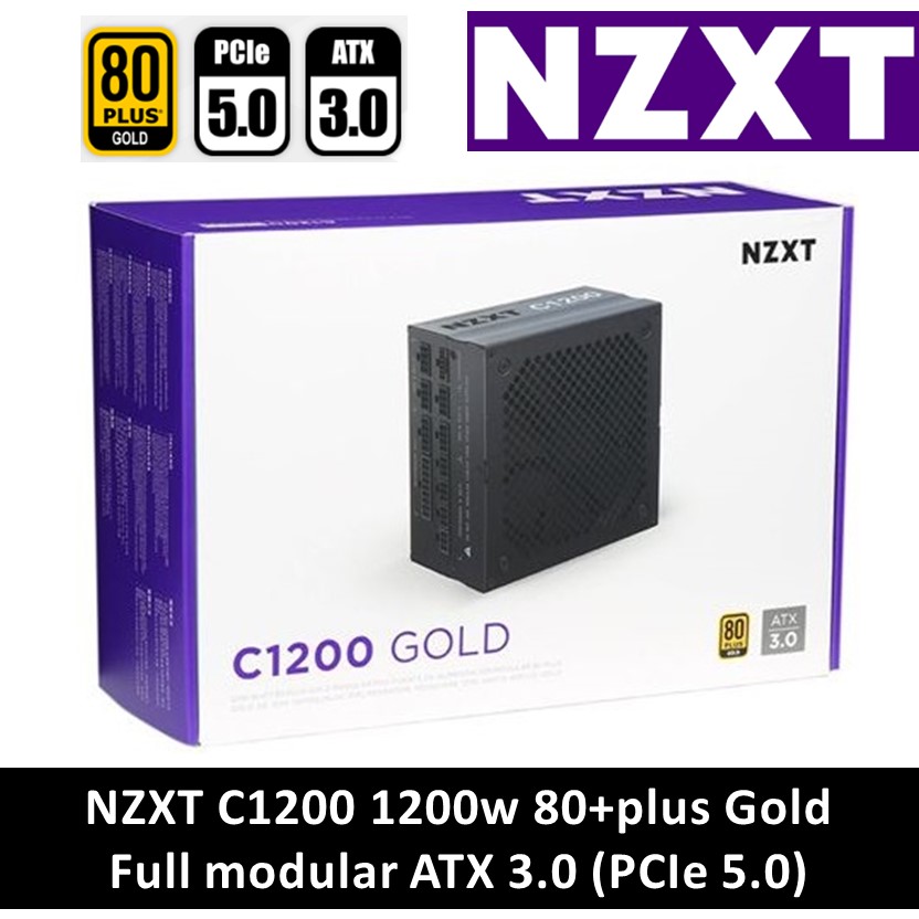 NZXT C1200 電源ユニット 80 Plus Gold 認証 [ 定格 1200W 出力 ] PA ...