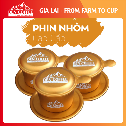 Phin pha Cà Phê ,phin Nhôm cao cấp màu Vàng đồng