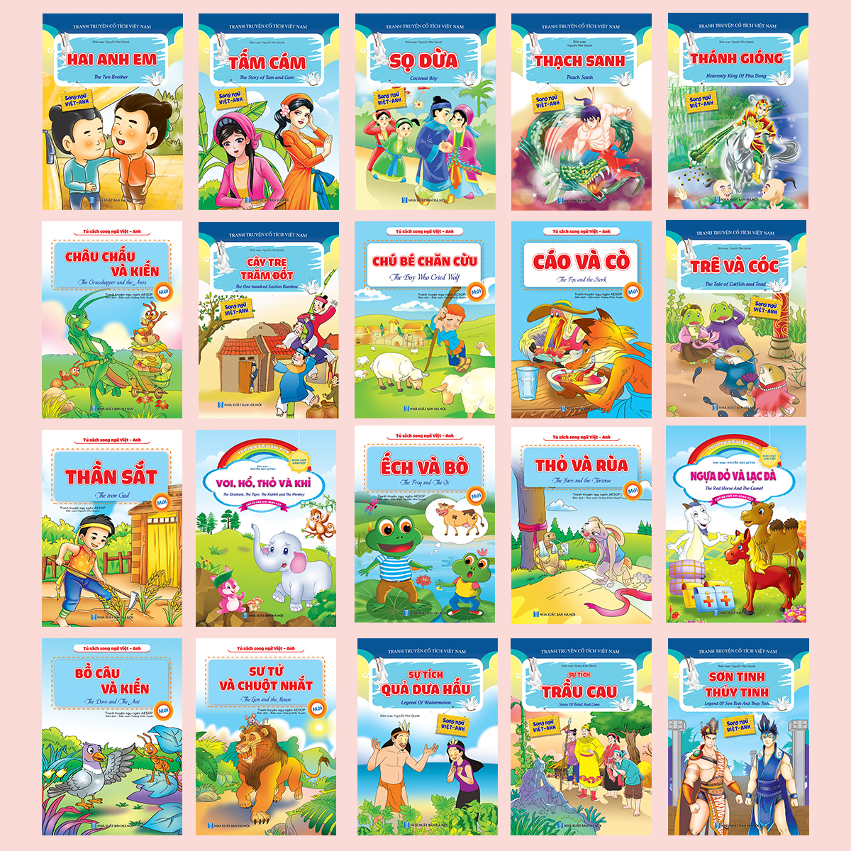 Full Combo 20 Cuốn Tranh Truyện Cổ tích - Truyện kể mầm non - Ngụ Ngôn Aesop Dành Cho Thiếu Nhi
