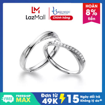 Nhẫn Đôi Bạc, Nhẫn Đôi Tình Yêu Bạc Thật, Nhẫn Freesize - ND2517 - Bảo Ngọc Jewelry