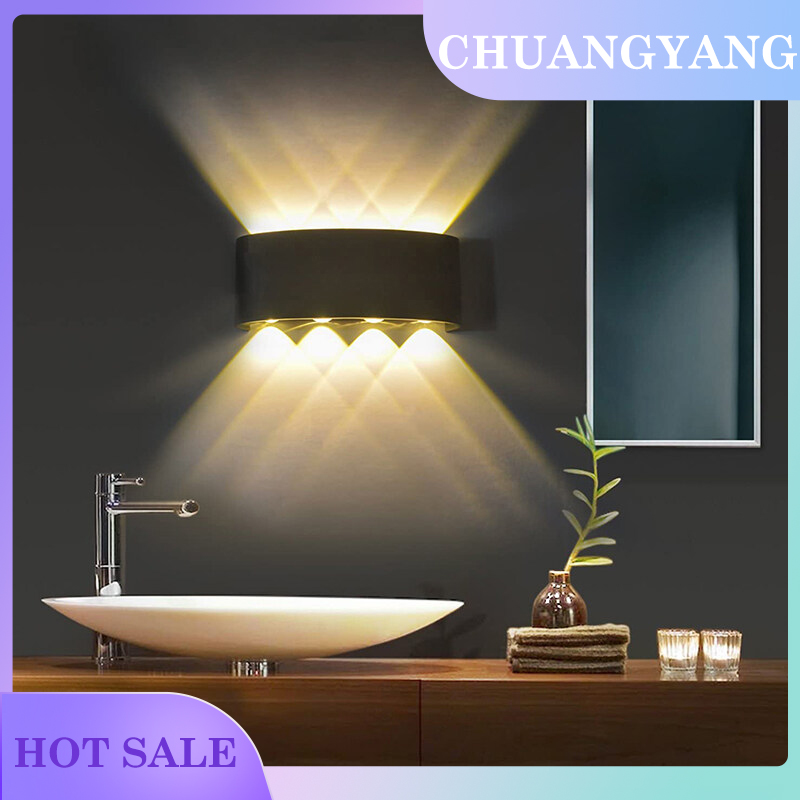 Đèn Tường LED Đèn Tường Nội Thất Đèn Chiếu Sáng Trong Nhà 4W 6W 8W Đèn Có Chân Đèn 110V 220V Cho Phòng Khách Phòng Ngủ Gia Đình Thiết Bị Chiếu Sáng