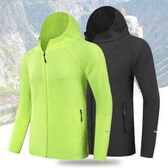 Áo Khoác Chạy Bộ Cho Nam Nữ Áo Gió Nhẹ Cắm Trại Đi Bộ Đường Dài Áo Hoodie Dài Tay Chống Gió Ngoài Trời Có Khóa Kéo Áo Khoác Thể Thao