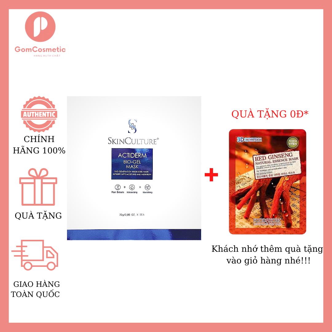 Mặt nạ phục hồi làm dịu da actiderm bio-gel skinculture 25g