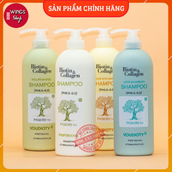 Cặp Dầu Gội Xả Biotin Collagen Nhiều Màu | Giảm Rụng Tóc, Phục Hồi Tóc Khô Xơ, Hư Tổn, Giảm Gàu, Ngứa, Kiềm Dầu | Dầu Gội Biotin Chính Hãng