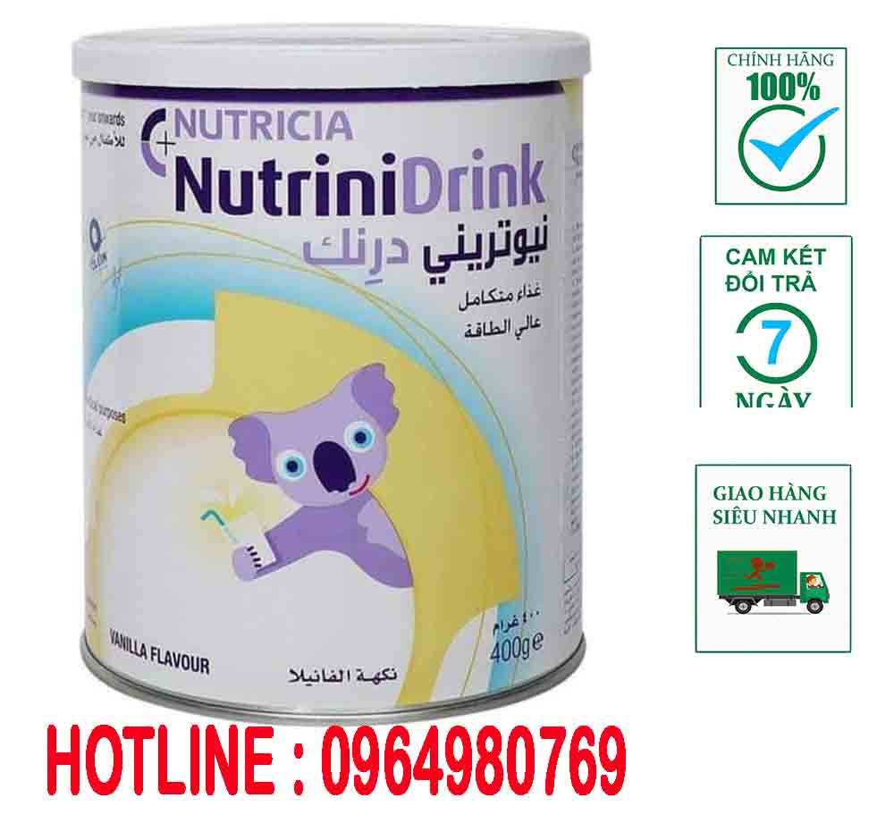 Sữa nutrini drink vani 400g datet 12/2023