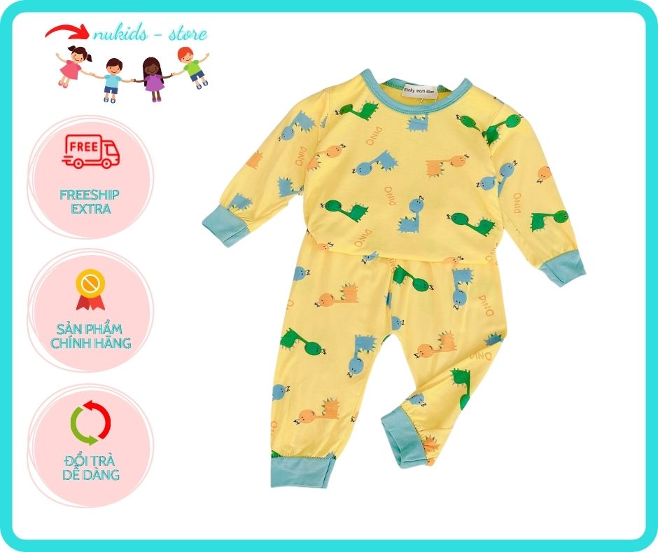 4kg - 18kg 💟💟bộ dài tay minkymom in toàn thân cho bé gái/ bé trai A2💟💟