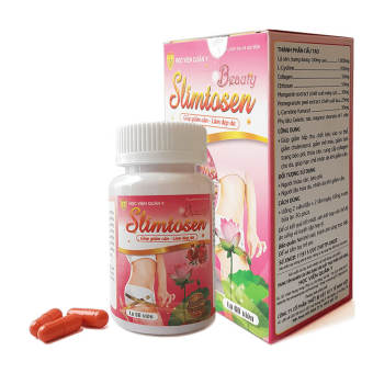 Viên uống giảm cân lá sen Slimtosen Beauty giữ dáng đẹp da - Hộp 60 viên