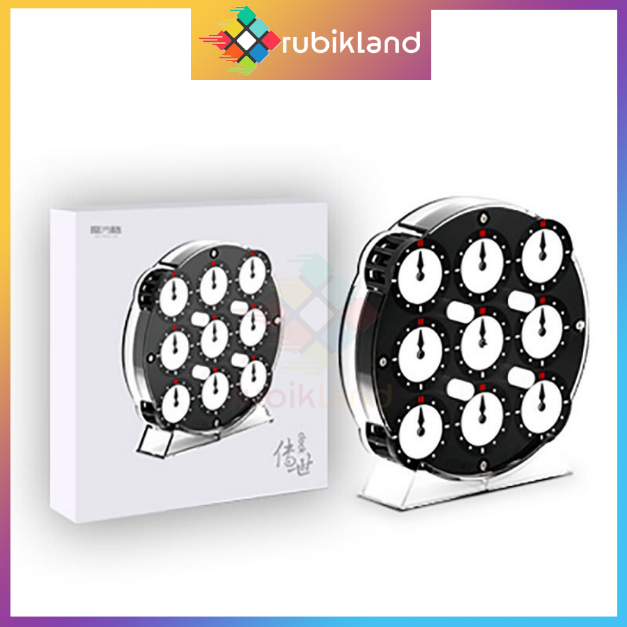 Rubik clock qiyi chuanshi rubic biến thể đồng hồ có nam châm siêu xịn đồ chơi trí tuệ trẻ em