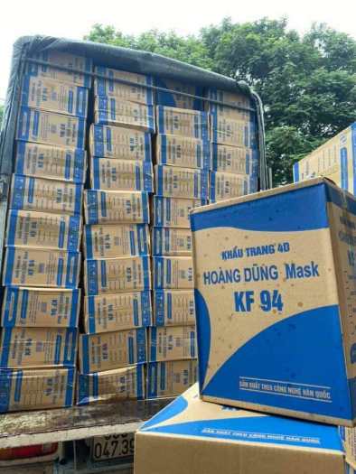 Thùng 300 cái khẩu trang 4D KF94 Hoàng Dũng mask