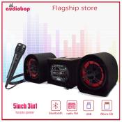 Bass Power Bluetooth Karaoke Amplifier with 2 Speakers & Mic
