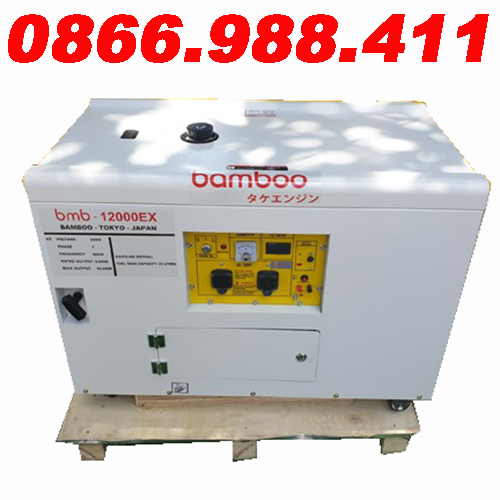 Máy phát điện chạy xăng 10kw bamboo 12000ex chống ồn