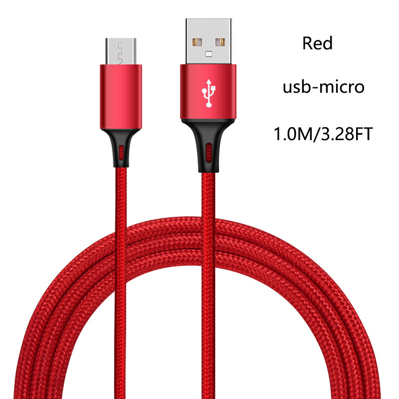 Zacoora USB Micro Cáp 2.4A Cáp dữ liệu sạc nhanh cho Samsung Xiaomi máy tính bảng điện thoại Android phụ kiện sạc cáp USB