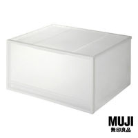 มูจิ กล่องเก็บของโพลีโพรพิลีน - MUJI PP Storage Box / Wide / L (W55 x D44.5 x H30 cm)